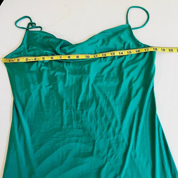 Sincerely Jules Cowl Neck Spaghetti Strap Dress Size XL NWT Green - Picture 4 of 7
